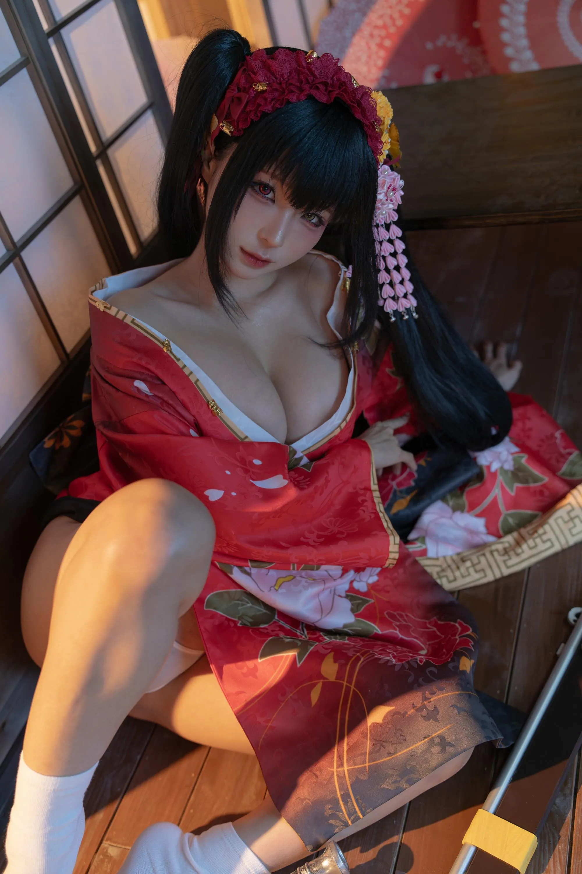 蠢沫沫 – NO.304 狂三和服cos-狂三 正片 [147P]插图5